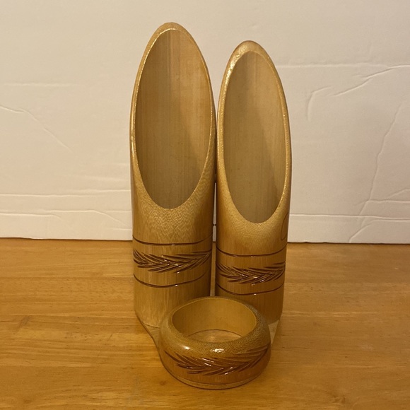 Pencil Holder Wooden Handmade Jamaica  Excellent Condition (items not included) - Picture 5 of 9